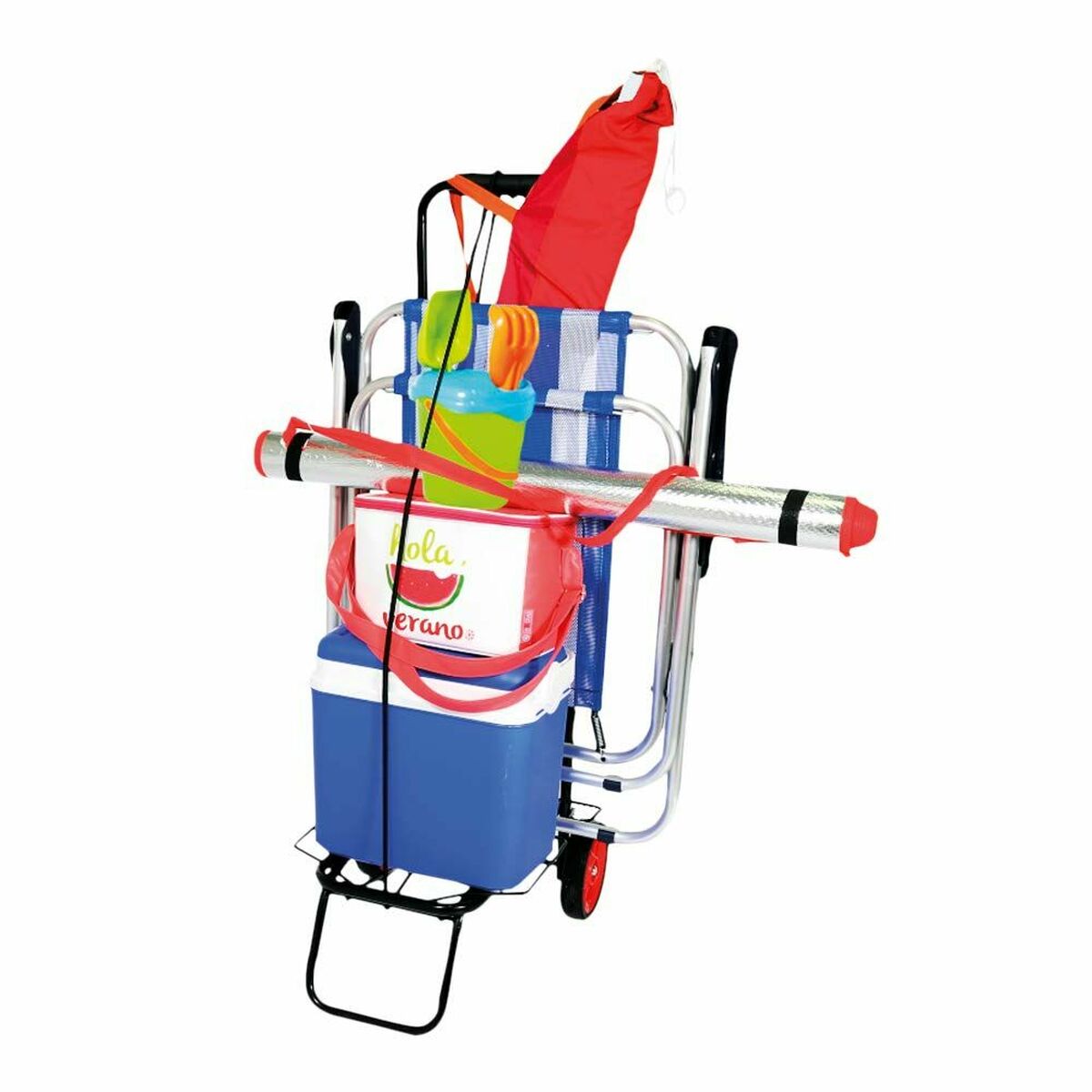 Flerfunktionsvagn Aktive 62132 35 x 14 x 61 cm Strand